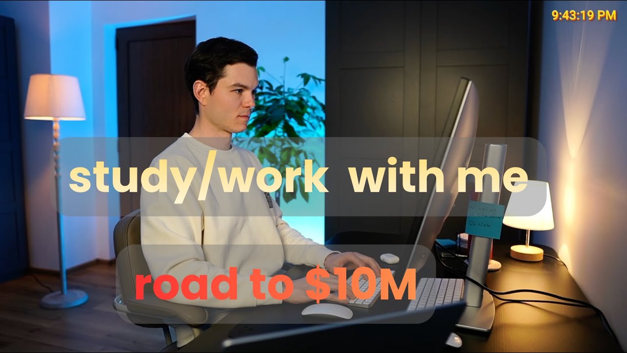 Live 🔴 | 8.5-Hour Work & Study With Me | Road To $10M Tech Business | 50/10 Pomodoro