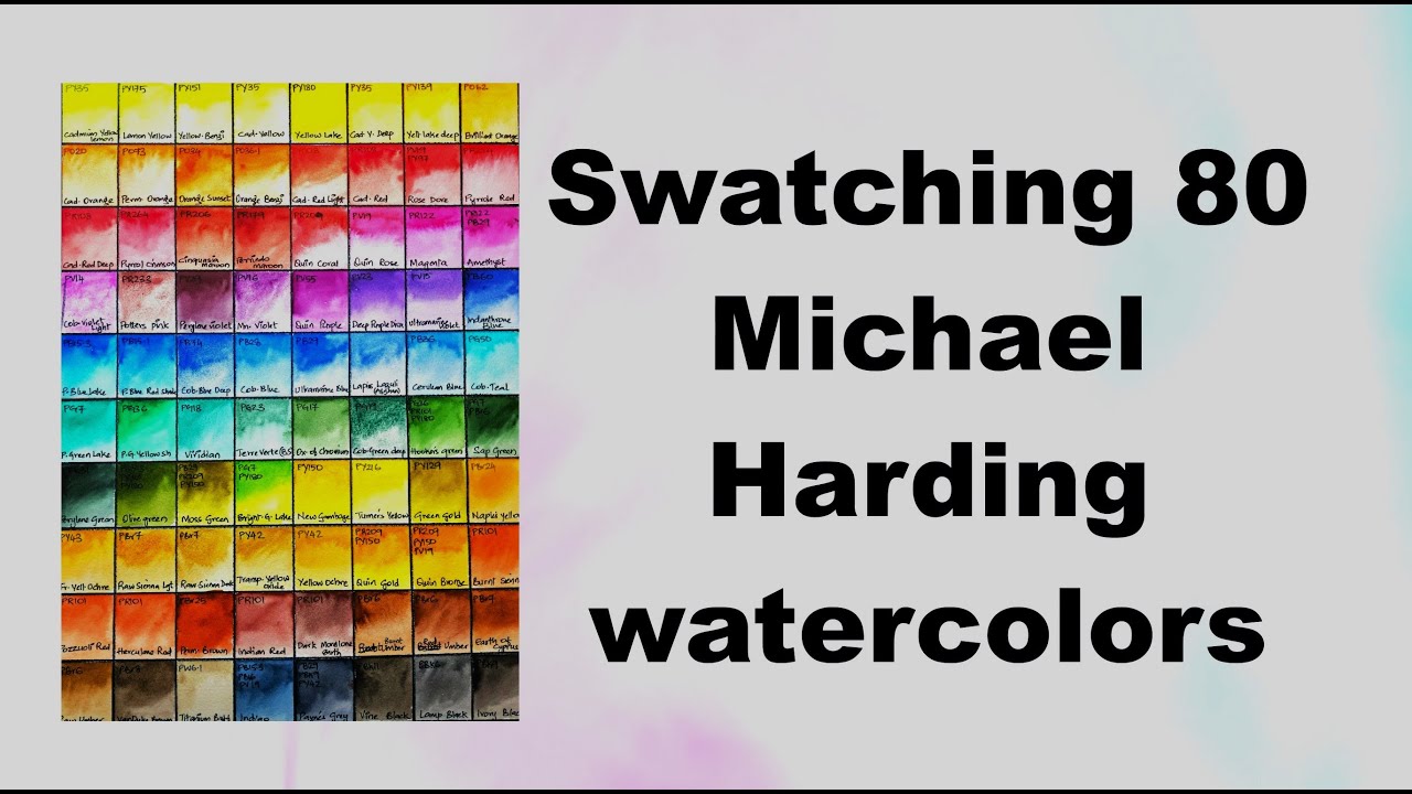 Swatching Michael Harding watercolors | Miki M