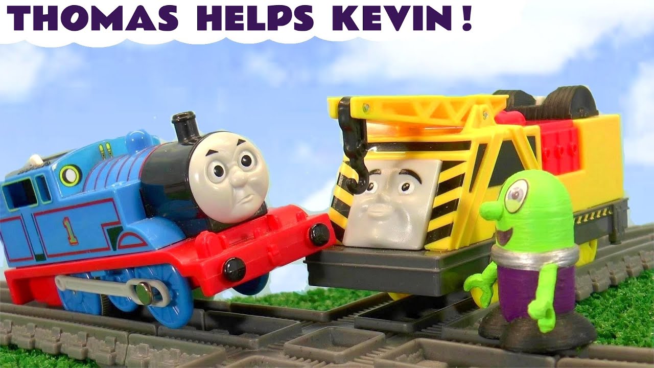 Thomas helps Kevin In This Toy Train Story with the Funlings