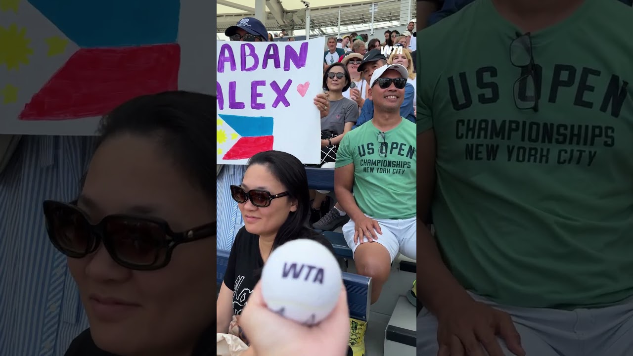 We surprised some Alex Eala fans during her match with a signed WTA ball! 