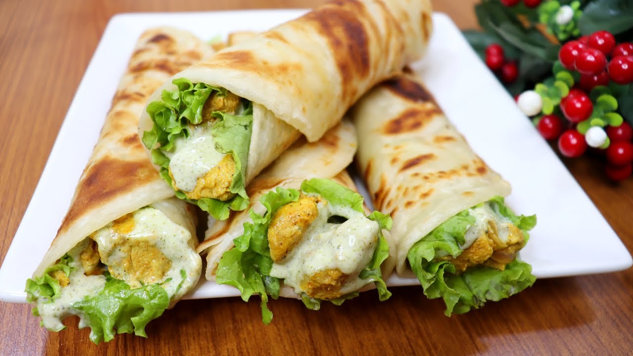 Unique Style Chicken Cheese Paratha Roll Recipe | Chicken Paratha Roll