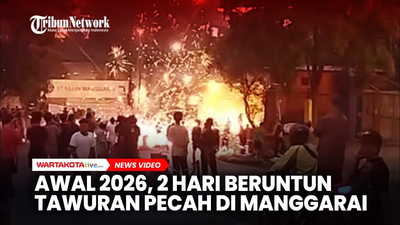 Awal 2026, Dua Hari Beruntun Tawuran Pecah di Manggarai Jaksel