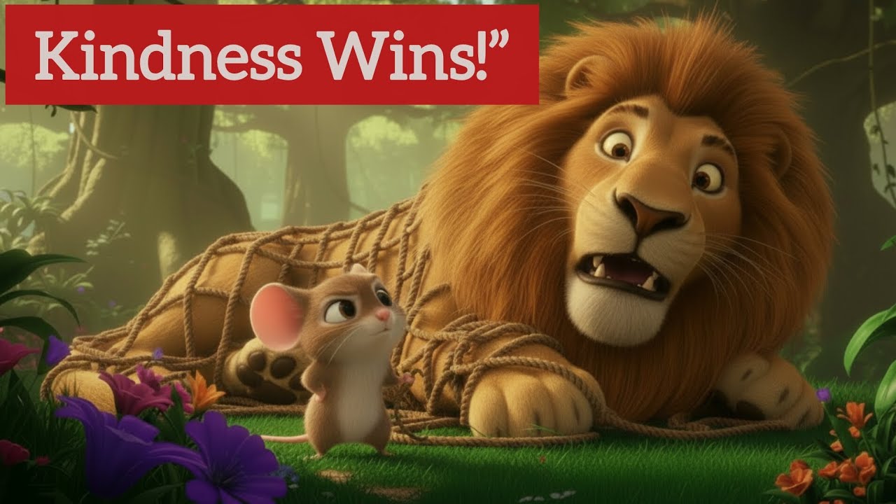 The Lion and the Mouse 🦁🐭 | Small Friend Big Hero | Kids Moral Story
