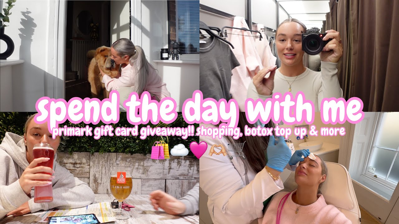 spend a monday with me 💘 | primark giveaway, shop with me, botox top up & more