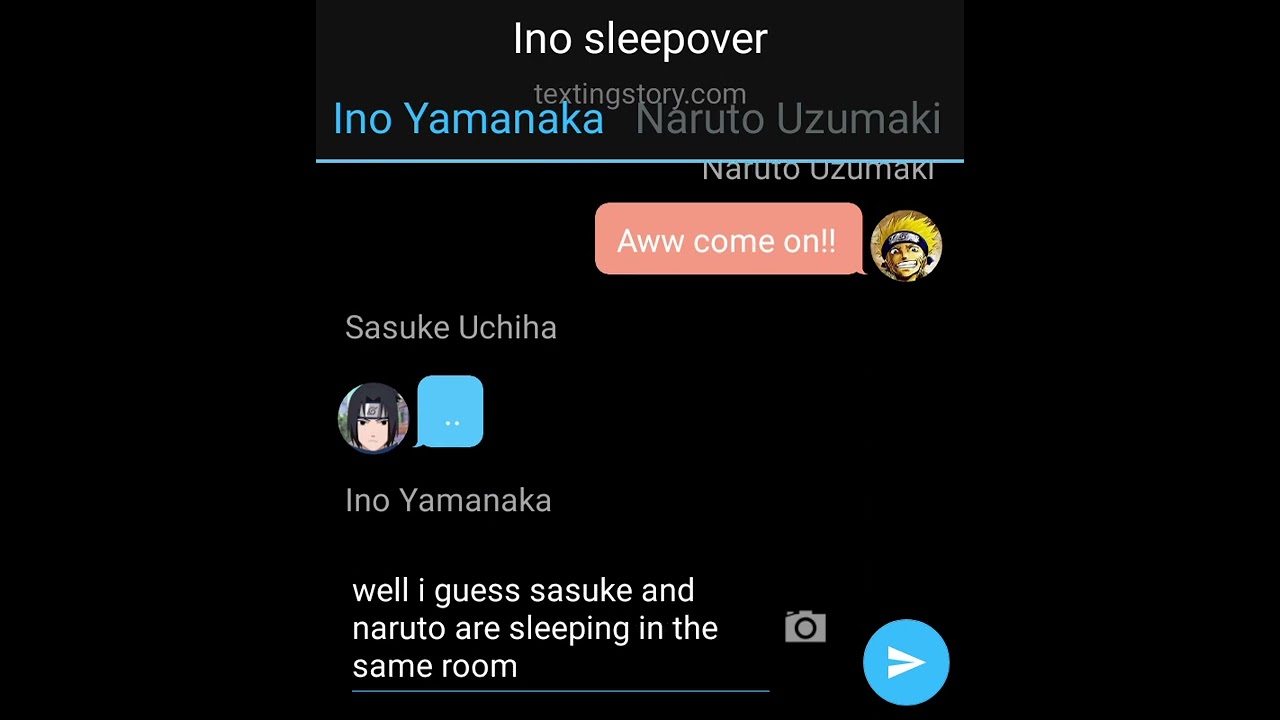 Sasunaru Texting story|| Sleepover at Ino's house || Pt:1 || Yaoi || a little ⚠️ 14+⚠️ at the end!!