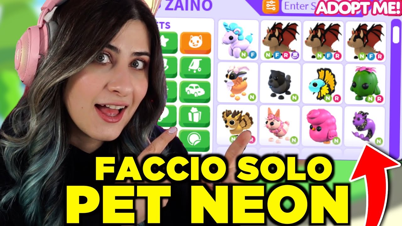 Faccio TUTTI i PET NEON VECCHI di Adopt Me: quale sarà il più BELLO? 🥳 [Roblox AdoptMe ITA]