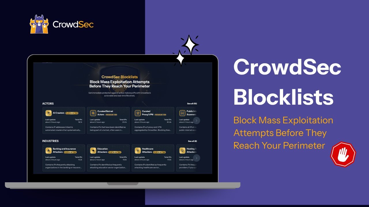 Block Mass Exploitation Attempts with CrowdSec Blocklists