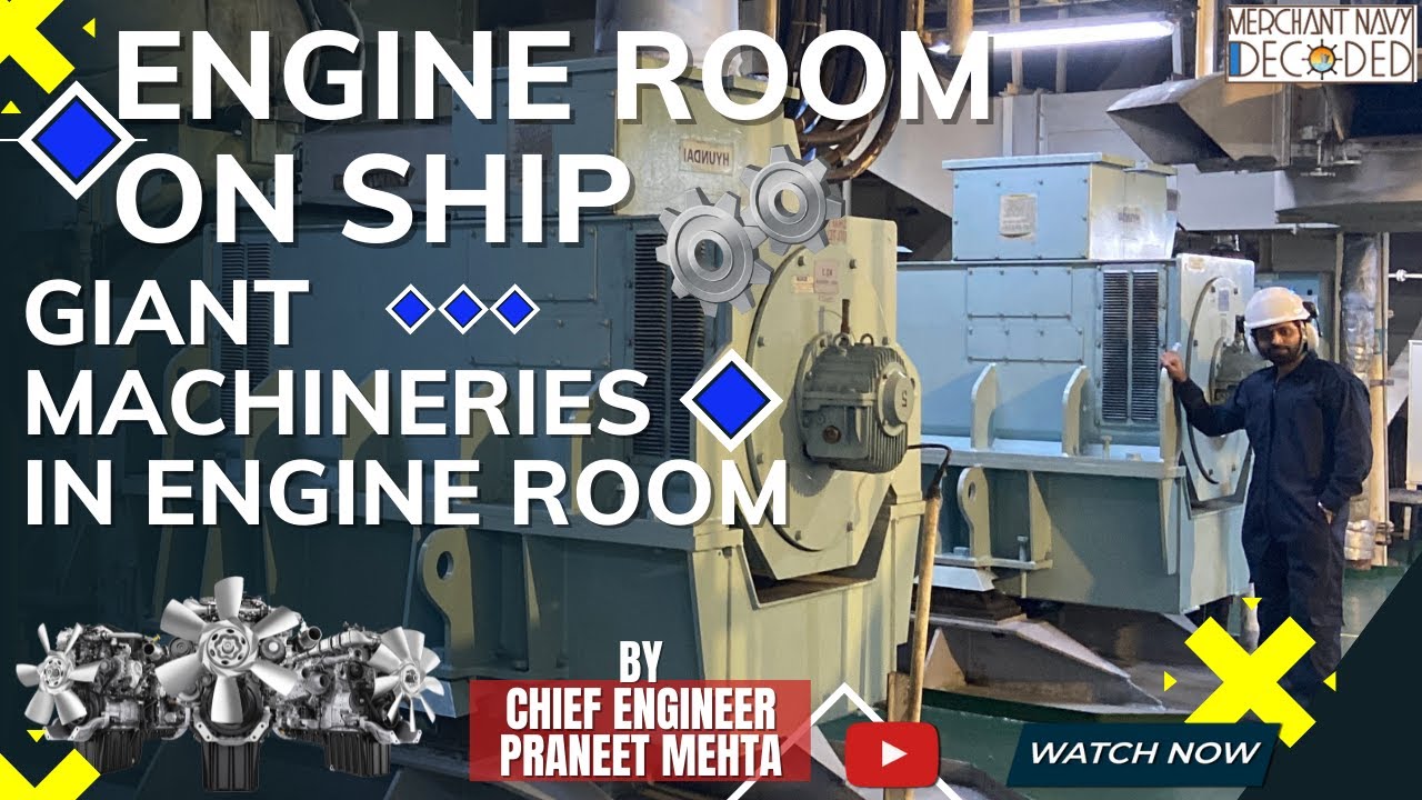 Engine Room On Ship || Mega Ship Tour || Giant Machineries In Engine Room || A Must Watch