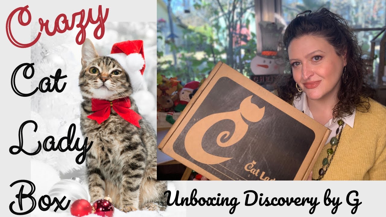 Crazy Cat Lady Box  Meow Holidays December 2021 #catladybox #crazycatlady #catbox