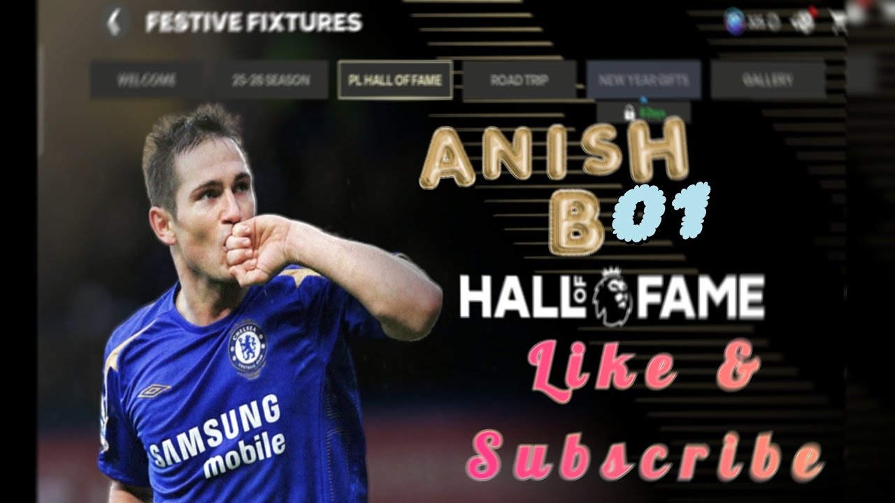 I FESTIVE FIXTURES PL HALL OF FAME FRANK LAMPARD I #fc26mobile  #EASportsFCMobile&nbsp;#FrankLampard