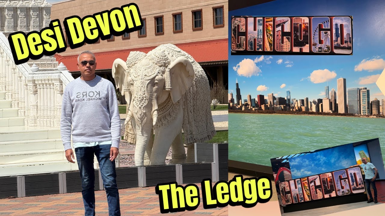 EP 12| Desi Devon in Chicago | Wills Tower Ledge Experience | Mandir in Chicago | Pakistani Traveler