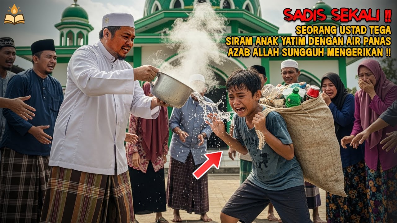 SUNGGUH SADIS !! SEORANG USTAD TEGA SIRAM ANAK YATIM PAKAI AIR PANAS, AZAB ALLAH MENGERIKAN !!