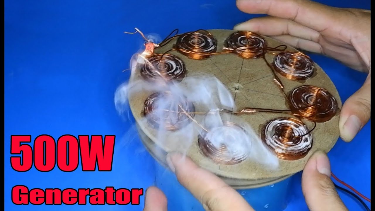 DIY 500W Generator | Amazing idea 2020 Dynamo 500W