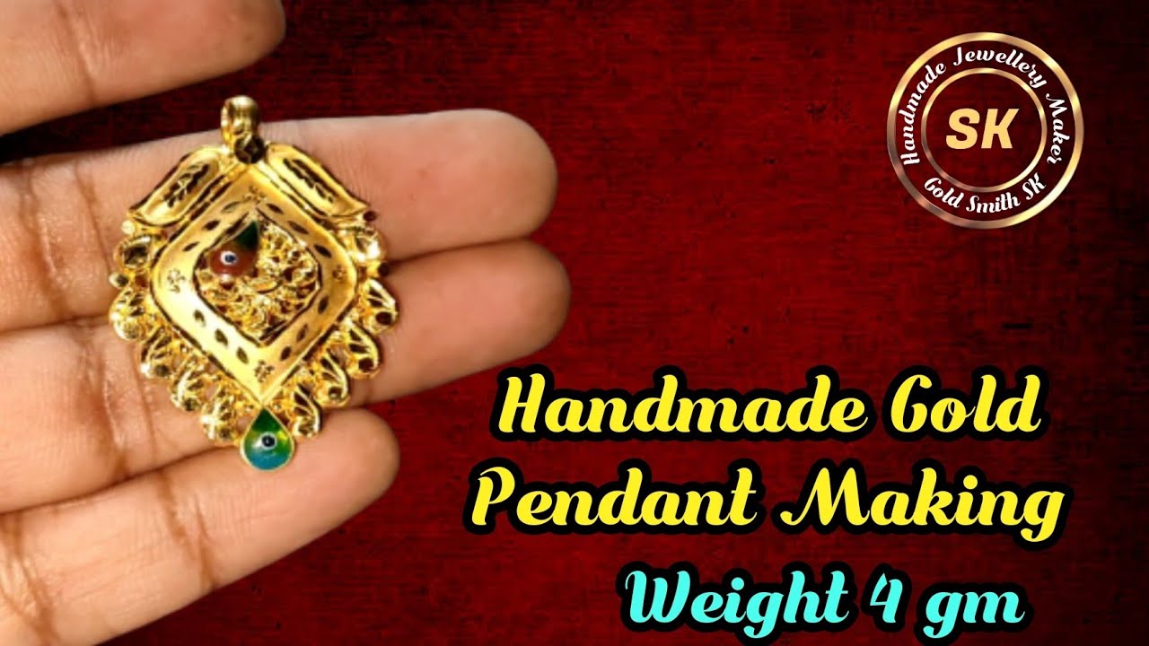 Handmade Gold Pendant Making | Gold Smith SK