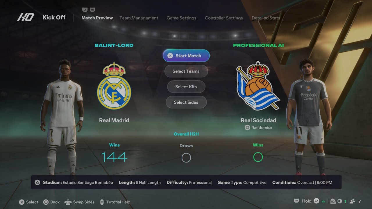 EA SPORTS FC 26 Real Madrid-Real Sociedad Laliga full match 25/26 PS5
