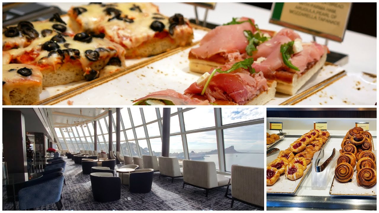 NCL Observation Lounge Food Snacks & Breakfast (4K)