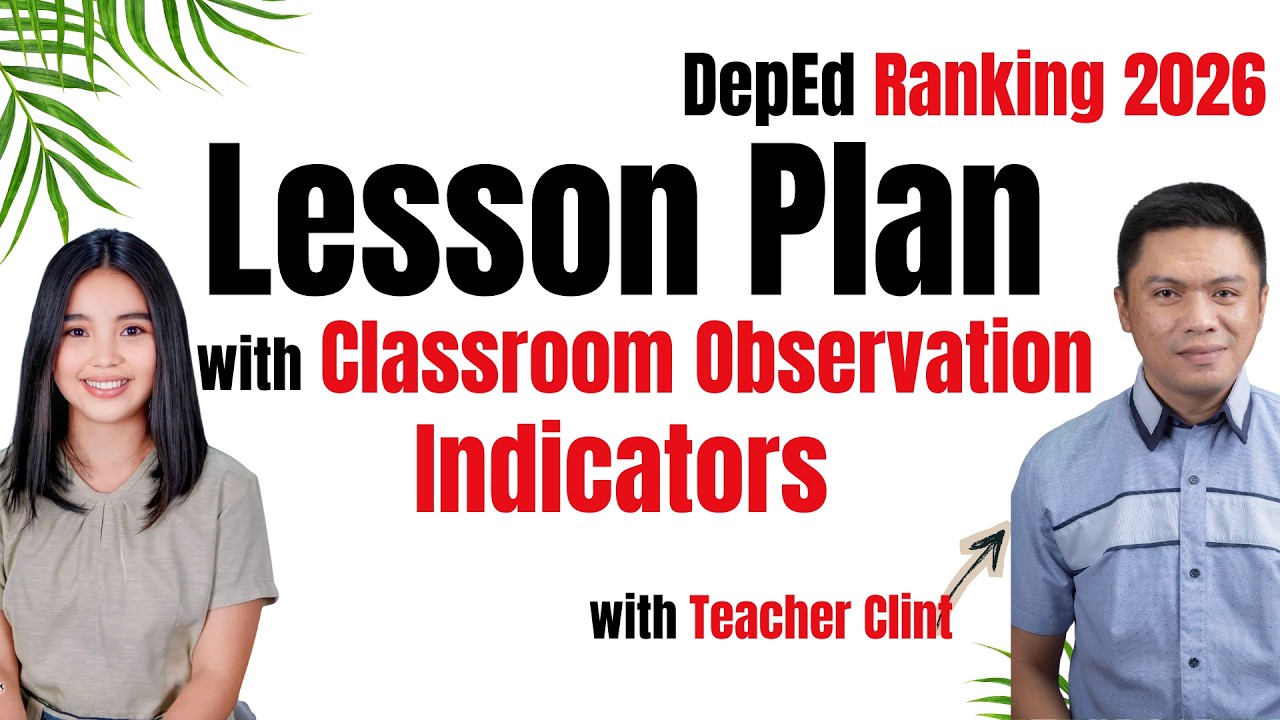 Lesson Plan with Classroom Observation Indicators | Lesson Plan with Indicators | DepEd Indicators