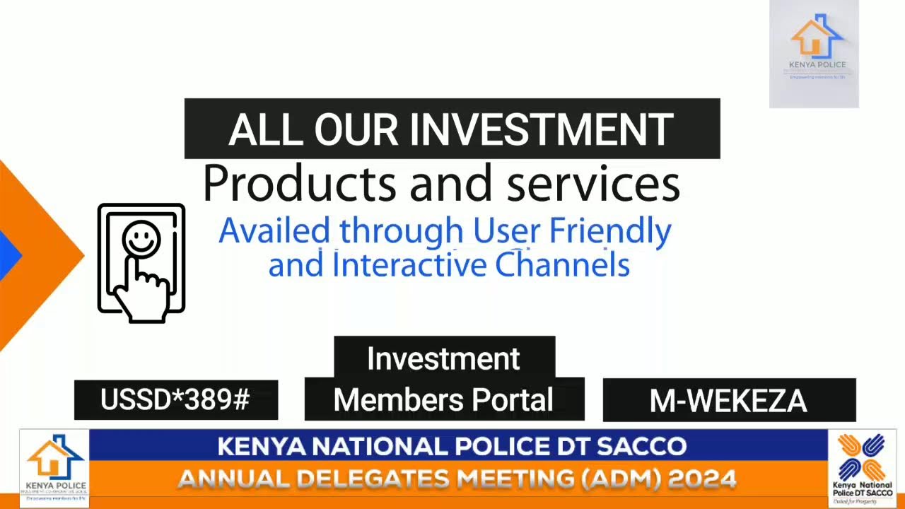 KENYA NATIONAL POLICE DT SACCO ANNUAL DELEGATES MEETING(ADM)2024