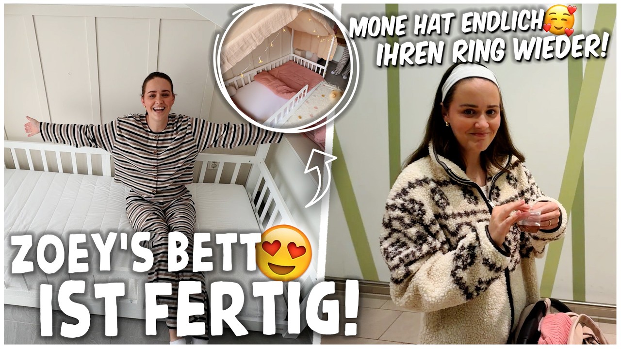 ENDLICH ist ZOEY ihr NEUES BETT fertig!🥹 + MONE hat ihren RING WIEDER!😍 | kobexmone
