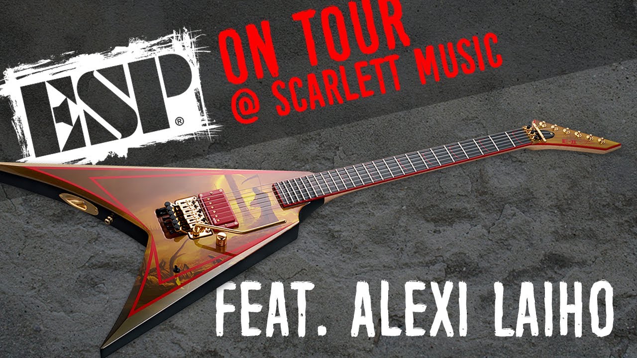 ESP On Tour 2017 at Scarlett Music with Alexi Laiho (Children of Bodom)
