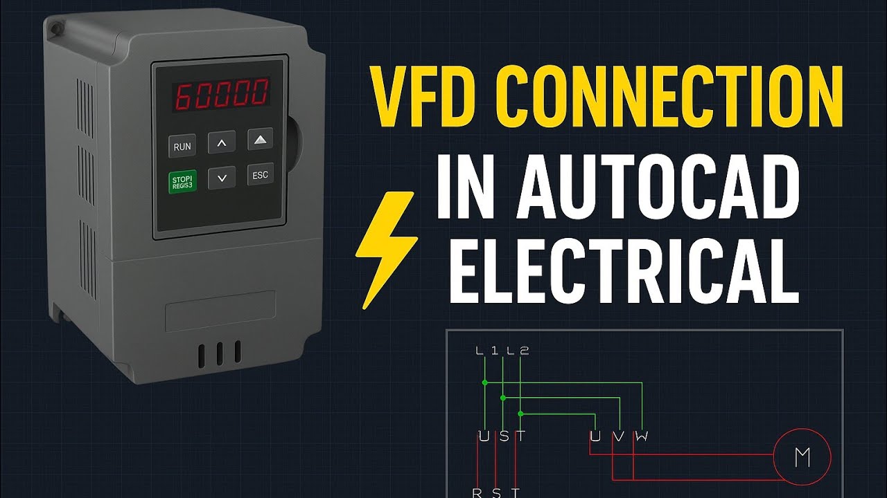 8, How to draw VFD connection diagram