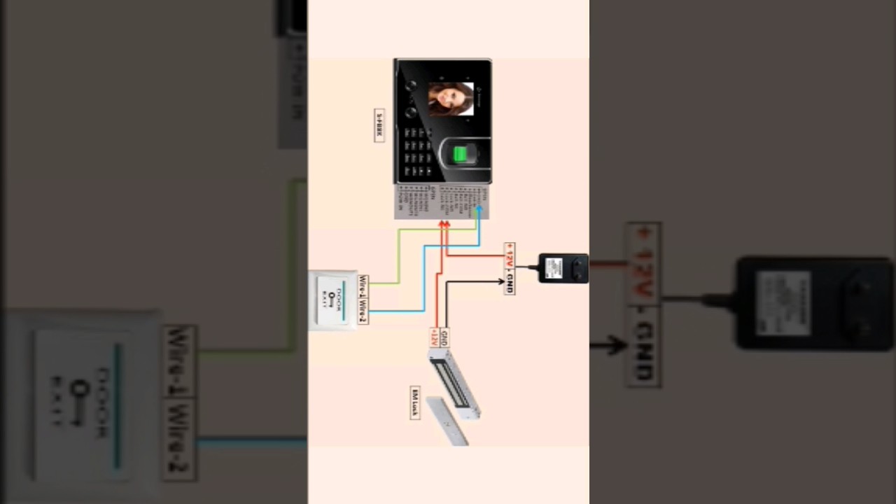 EM Lock connection with Secureye Biometric S-FB8K