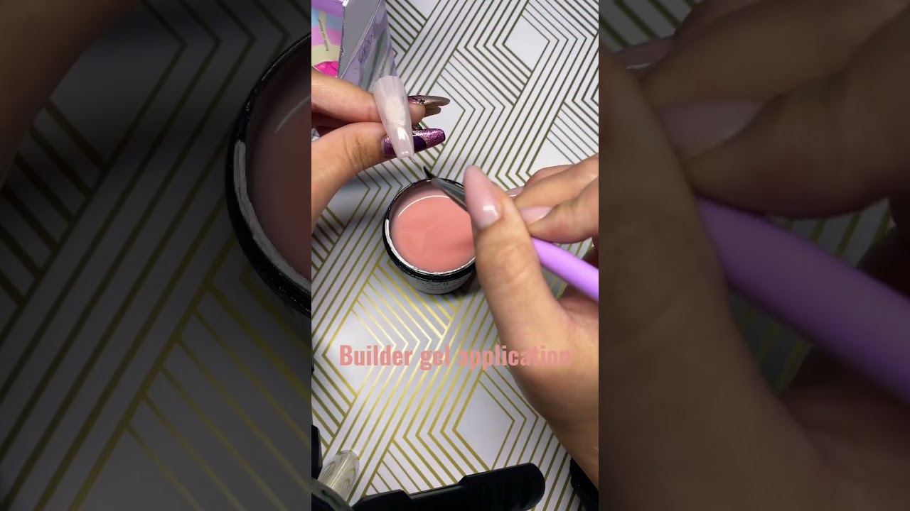 Builder Gel Application #buildergel#gelnails#saviland#application#coffinnails#testing#new#amazon