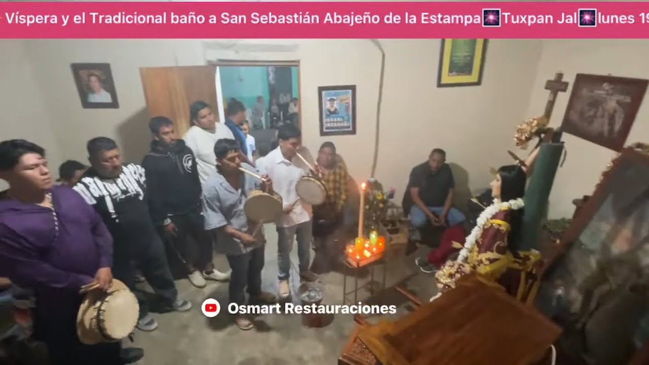 ✨Víspera y el Tradicional baño a San Sebastián Abajeño de la Estampa🎆Tuxpan Jal🎆