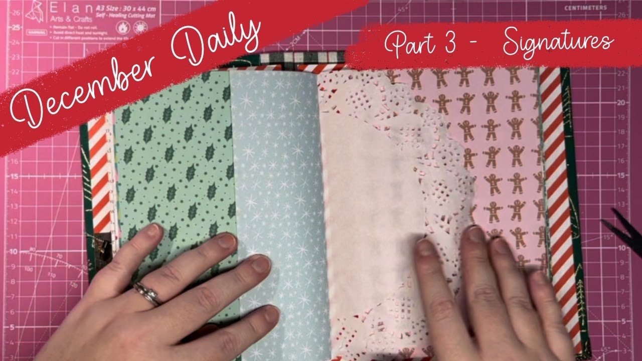Craft with me - December Daily Album - Part 3 - Signatures