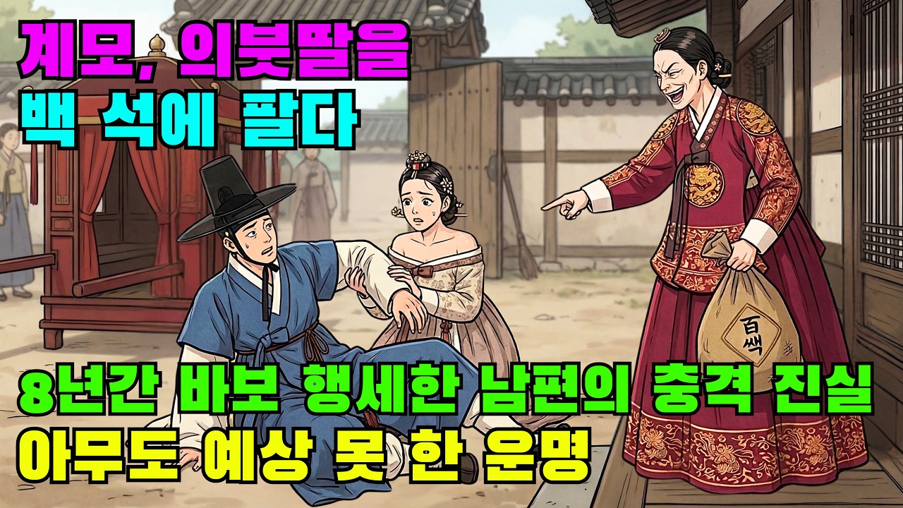 계모, 의붓딸을 바보에게 백 석에 팔다… 8년간 가면 쓴 천재 남편의 충격 진실 | 야담 | 조선야담 | 민담 | 설화 | 전래동화 | 오디오북