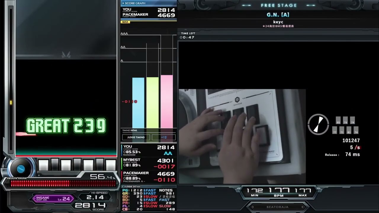 ★24 G.N. [A] HARD CLEAR｜発狂BMS