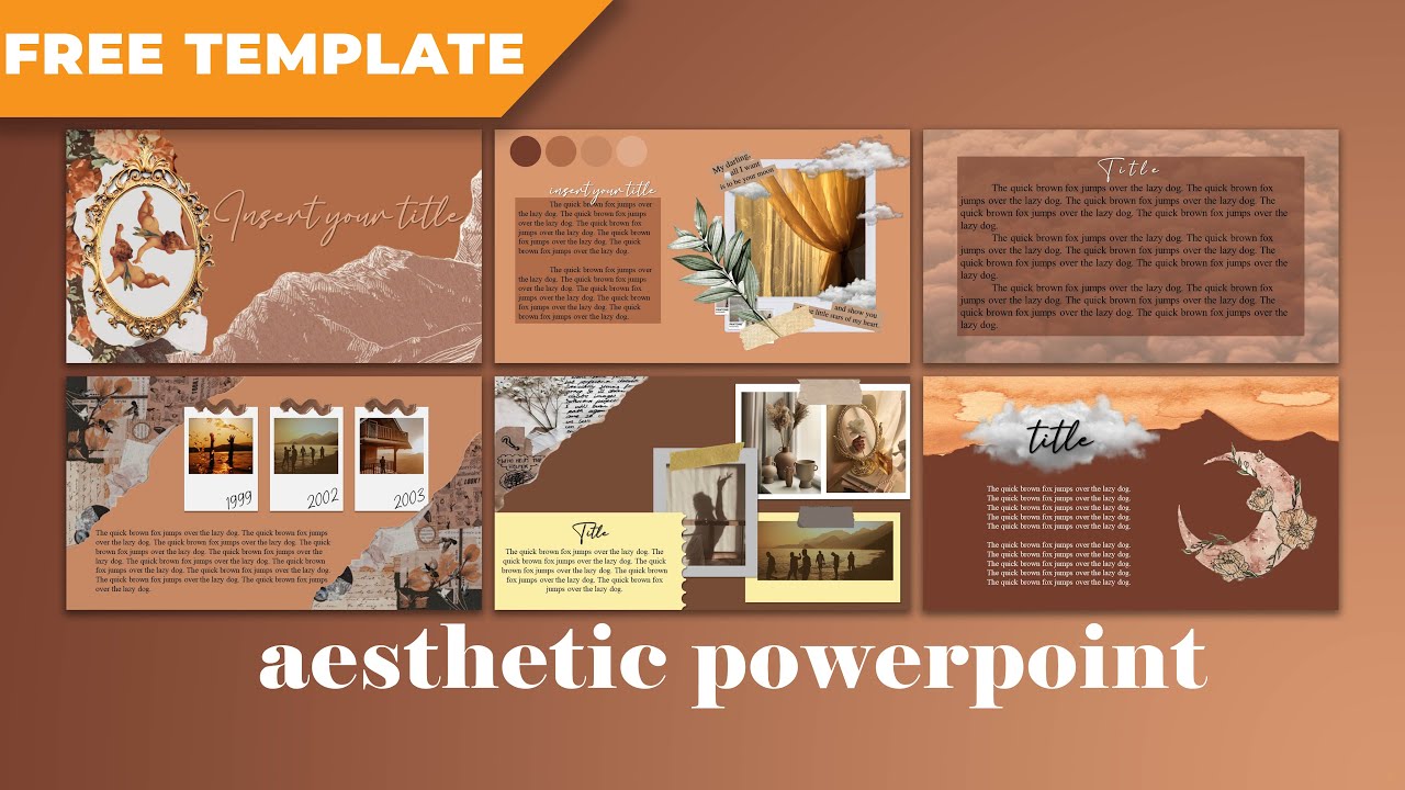 How to Make Aesthetic Powerpoint Design [ FREE TEMPLATE ]