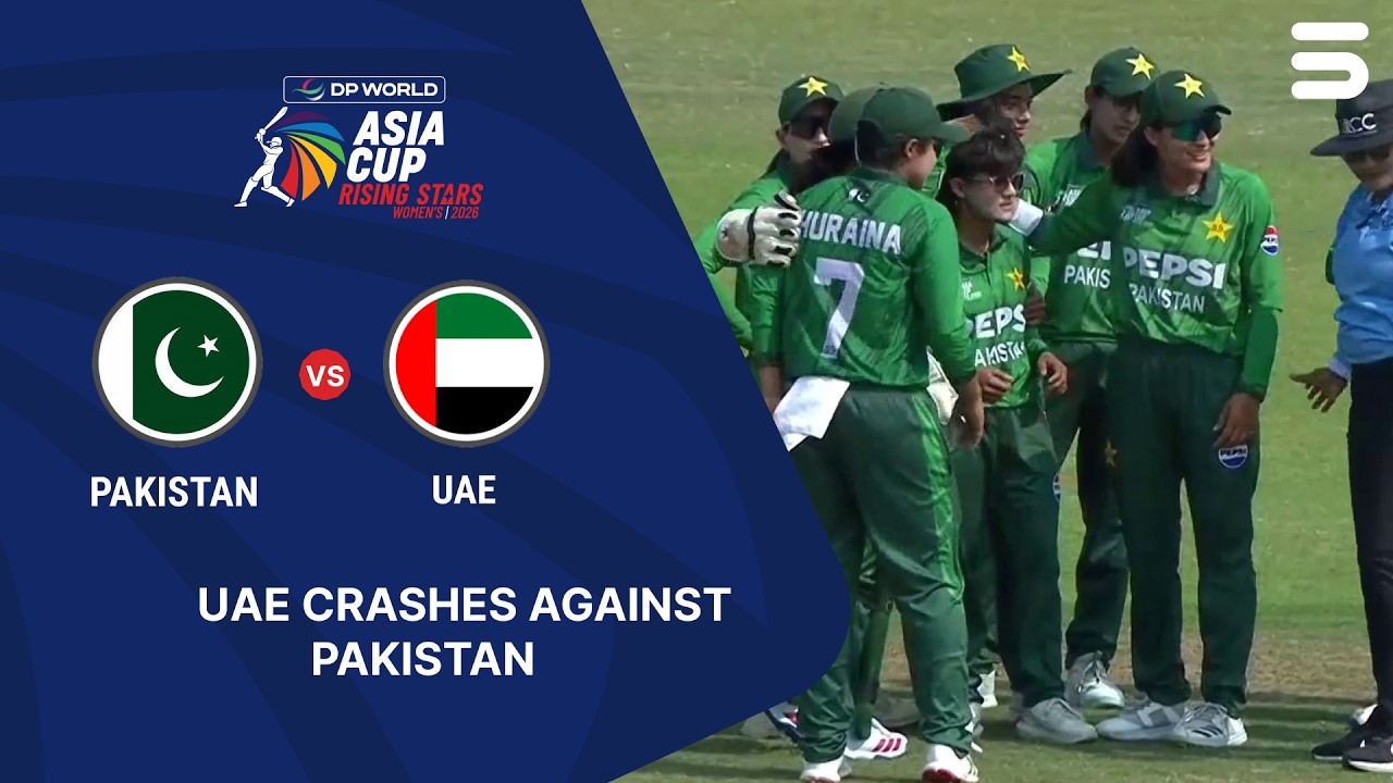 UAE Crashes Against Pakistan | PAK A W vs UAE W | Match 10 | Women's Asia Cup Rising Stars | ZM1H