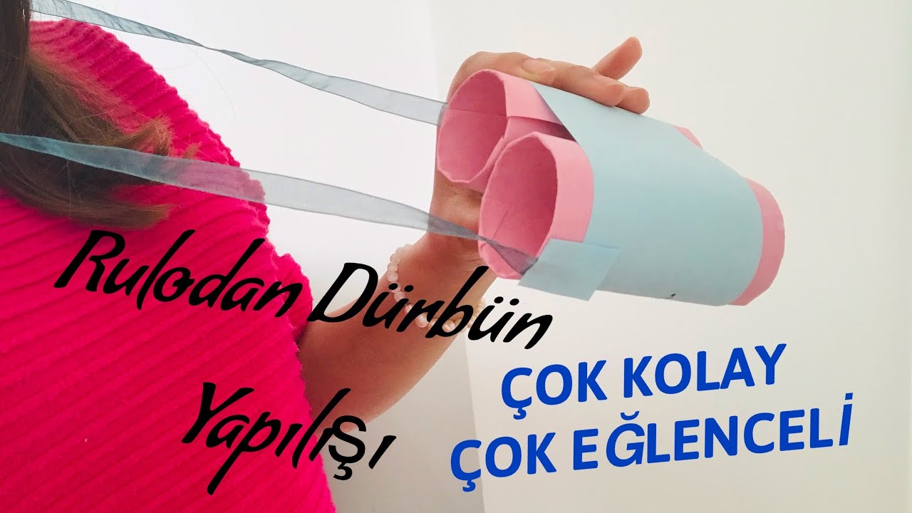 Tuvalet kağıdı rulosundan dürbün yapımı / Çok kolay 😍 Çok eğlenceli 🤩