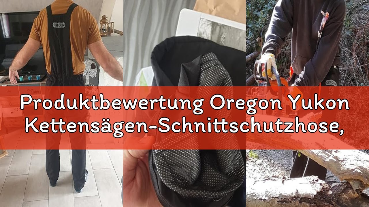 Produktbewertung Oregon Yukon Kettensägen-Schnittschutzhose, Typ A Klasse 1, Größe M (EU 46-48) (295
