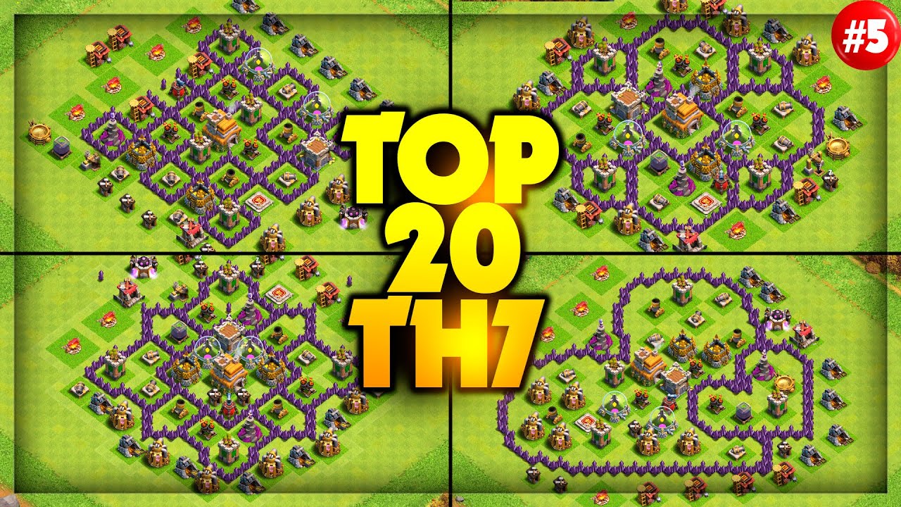 New Best Town Hall 7 Base Link War / Farming Base (Top20) With Link in Clash of Clans - th7 base