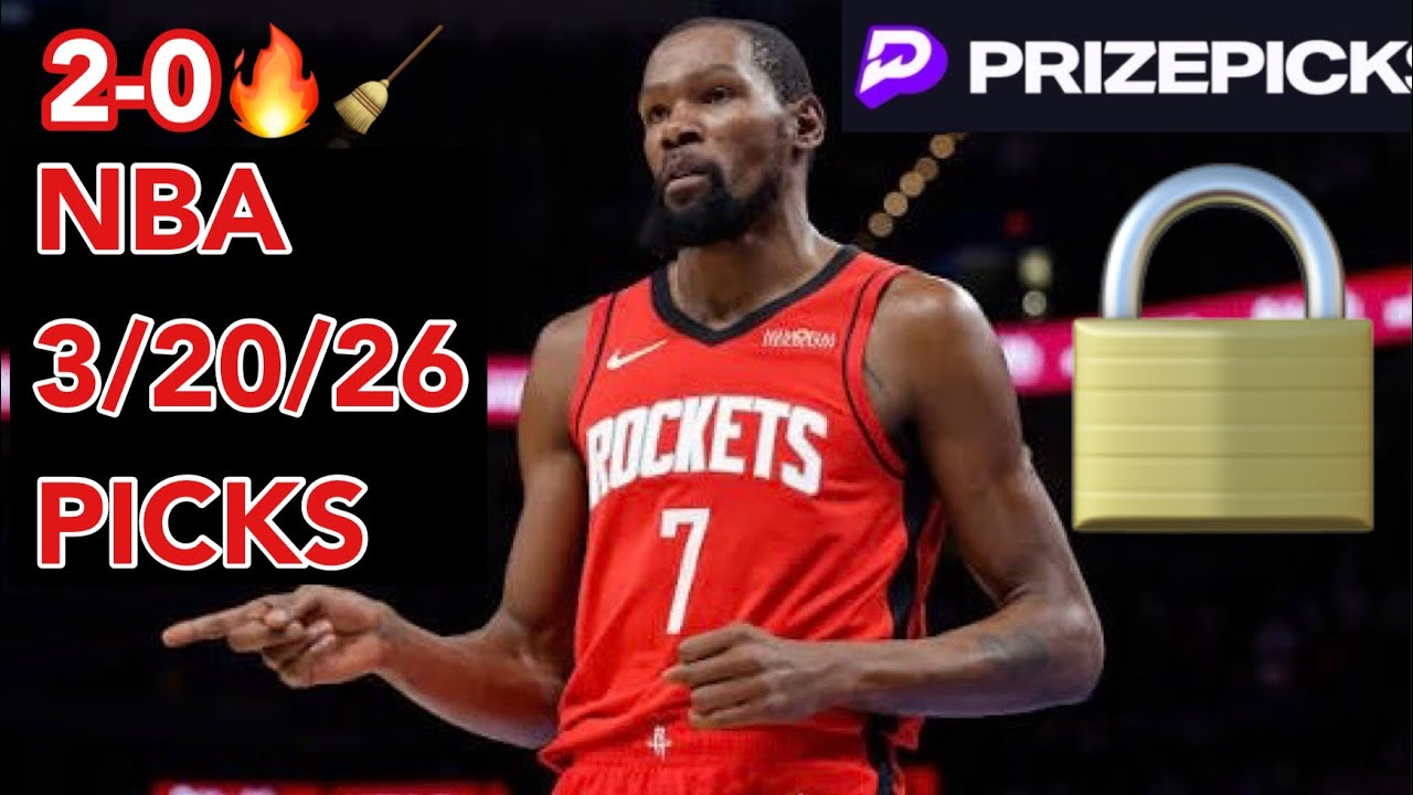 2-0 PRIZEPICKS 3/20/26 BEST PICKS/ DFS ADVICE #motivation #nba #money 