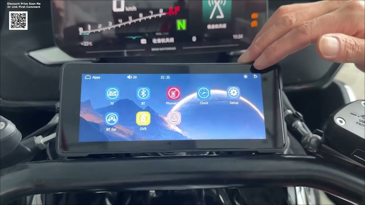 JMCQ 6.86” Motorcycle CarPlay & Android Auto – DVR GPS, IP67 Waterproof Review