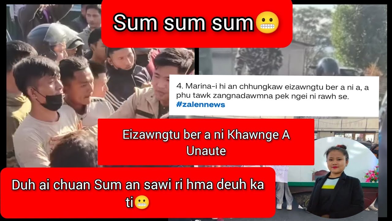 Zangnadaawmna pek ni rawhse an ti 😬 Marina-i Eizawng tu maw a nih? khawnge a Unaute ho?