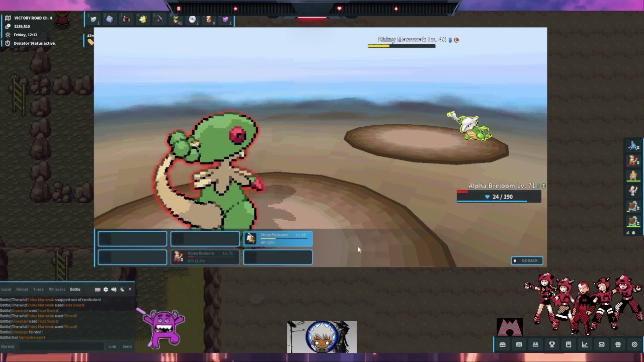 Pokemonn MMO:  Gym Reruns 👑 shiny hunting ✨ , pokemon Flipping ! ,Aplha Hunting ,PVP