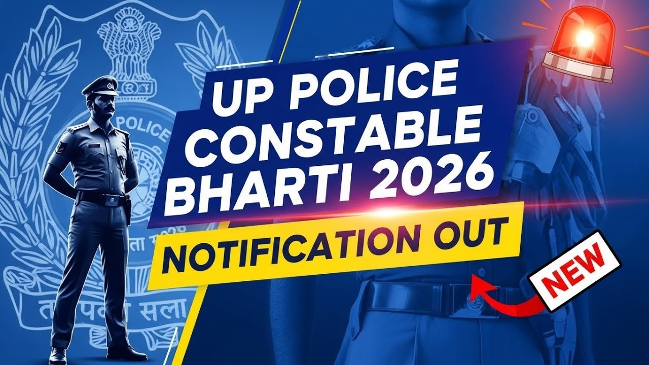 UP Police Constable Bharti 2026 Notification Out | Online Form Start | Full Details