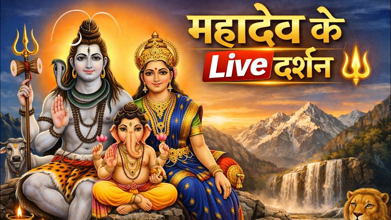 शिव पार्वती जी Live दर्शन | Morning Bhakti Live Stream | #mahadev #live | Bhakti-Darshan1008 is live