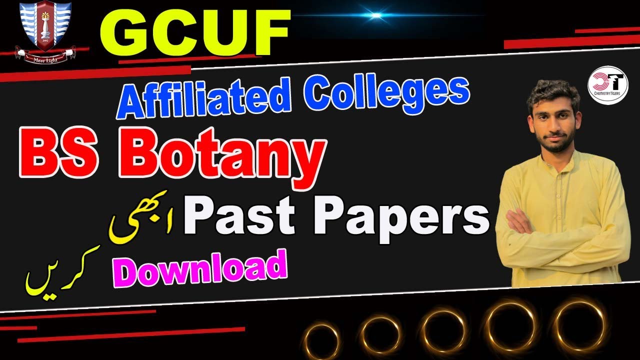How to Download Past Papers GCUF BS Botany