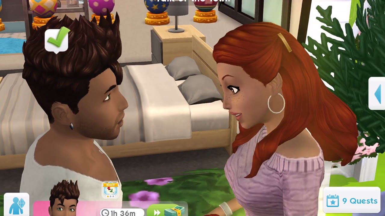 || 7 WHOLE MINUTES OF THE SIMS KISSING || The Sims Mobile ||
