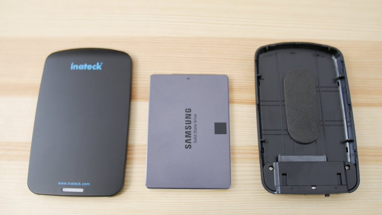 Fast Custom external SSD Inateck USB 3.0 hdd enclosure 1TB Samsung 840 evo