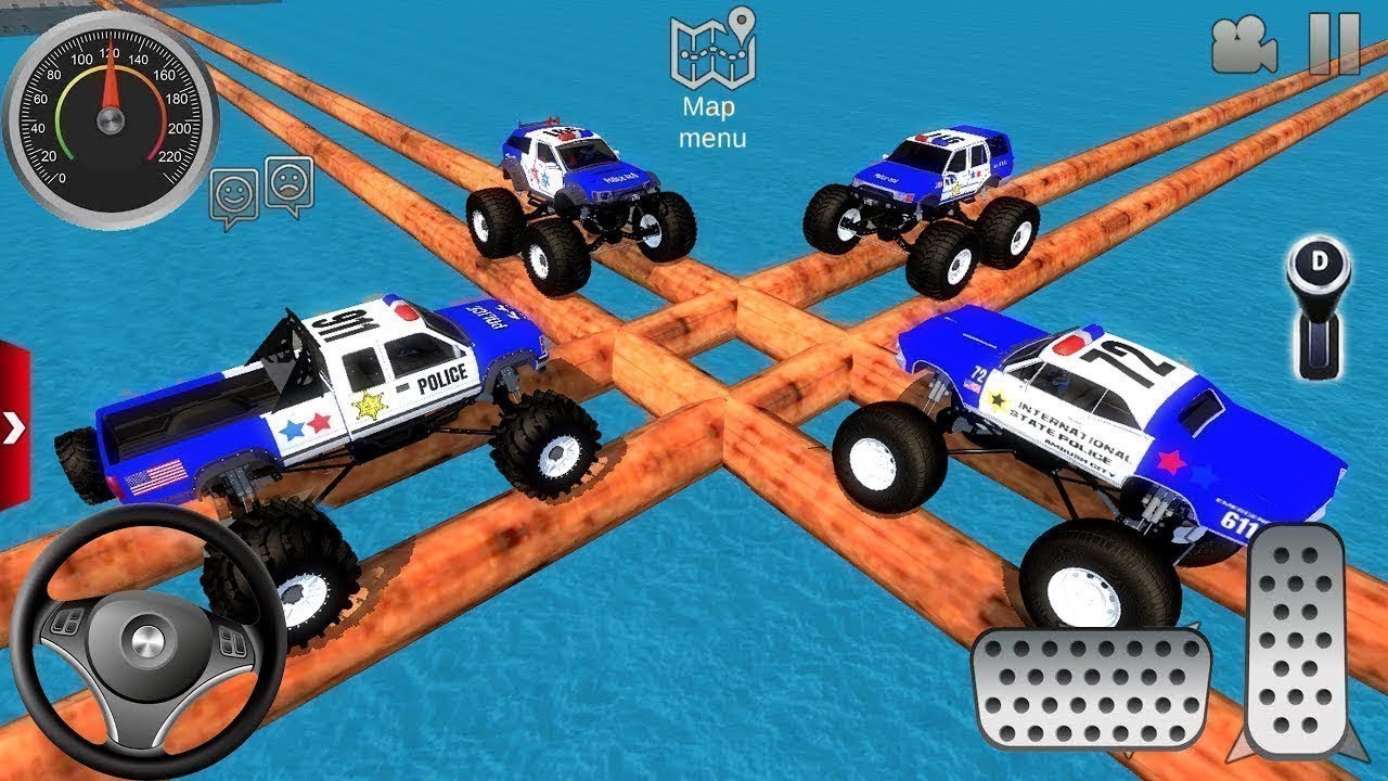 US Police Monster Truck vs Offroad Cars – Epic Chase 2025