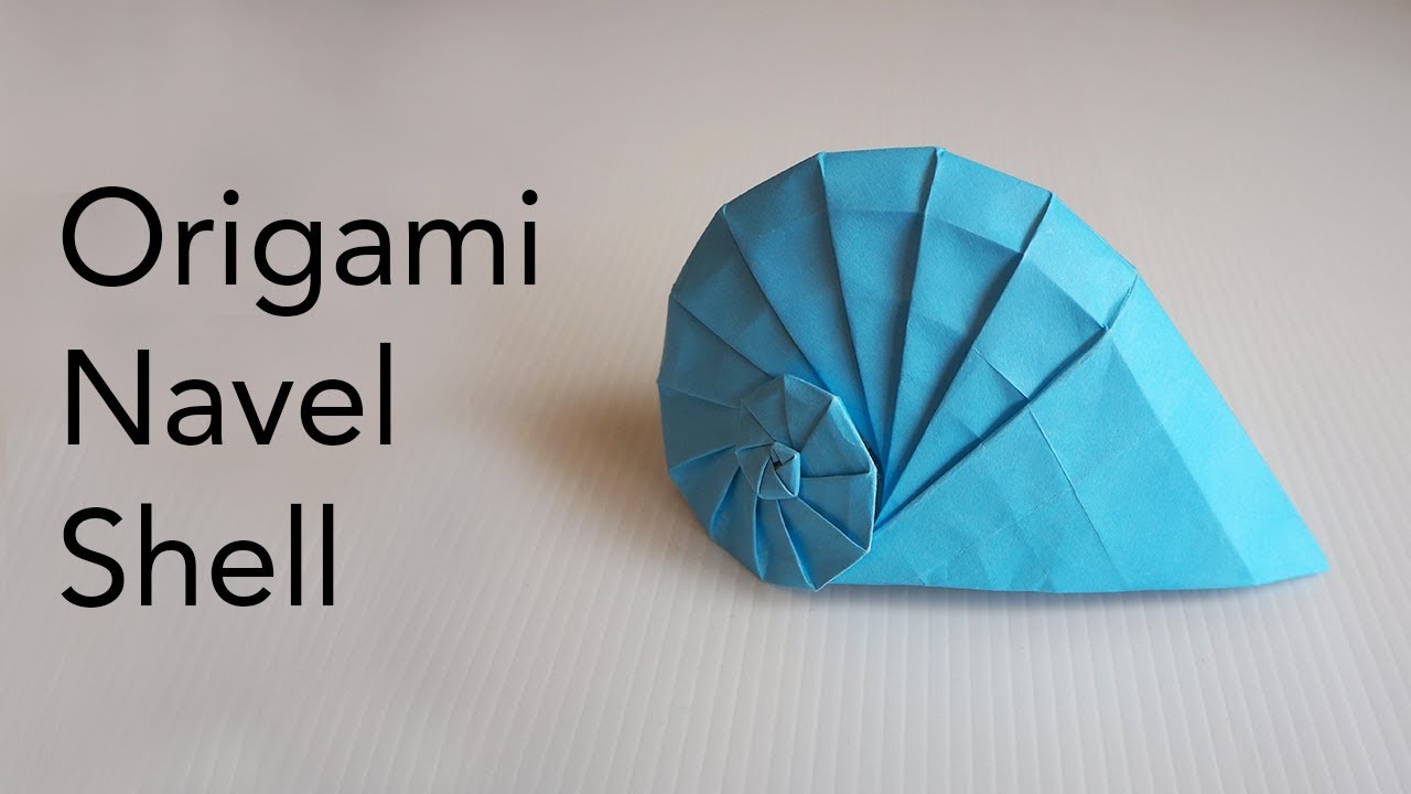 Tutorial for Origami Navel Shell designed by Tomoko Fuse