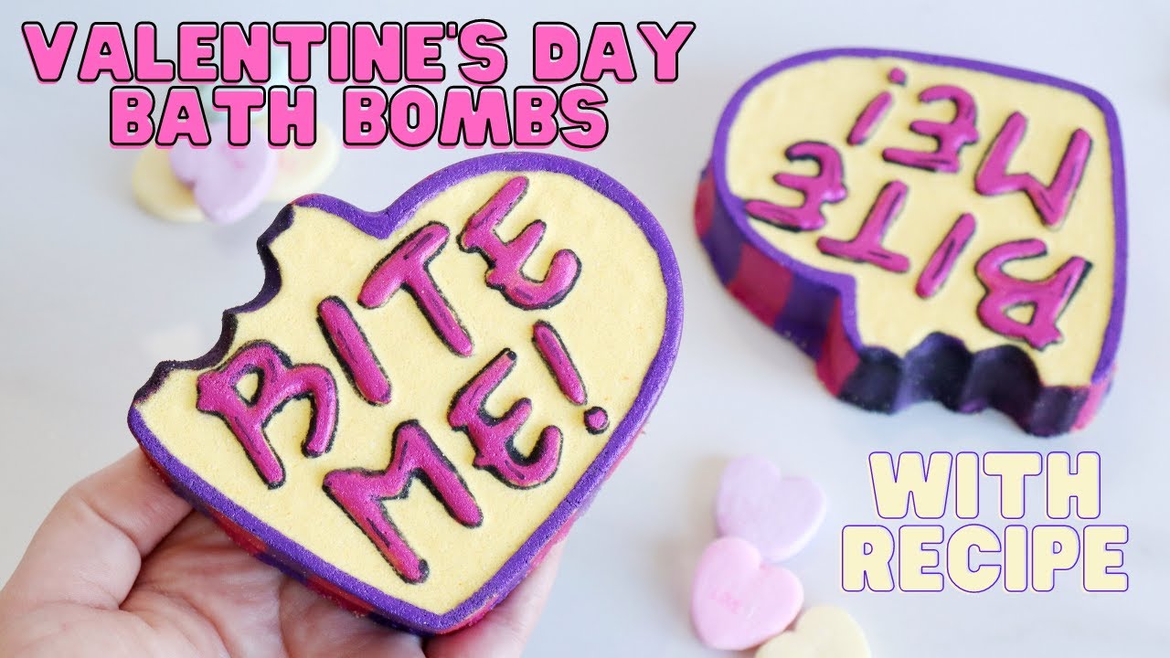 Bite Me! - Bath Bomb Tutorial- with FREE RECIPE | Embed Powder RECIPE | Etsy Bath Bomb Molds