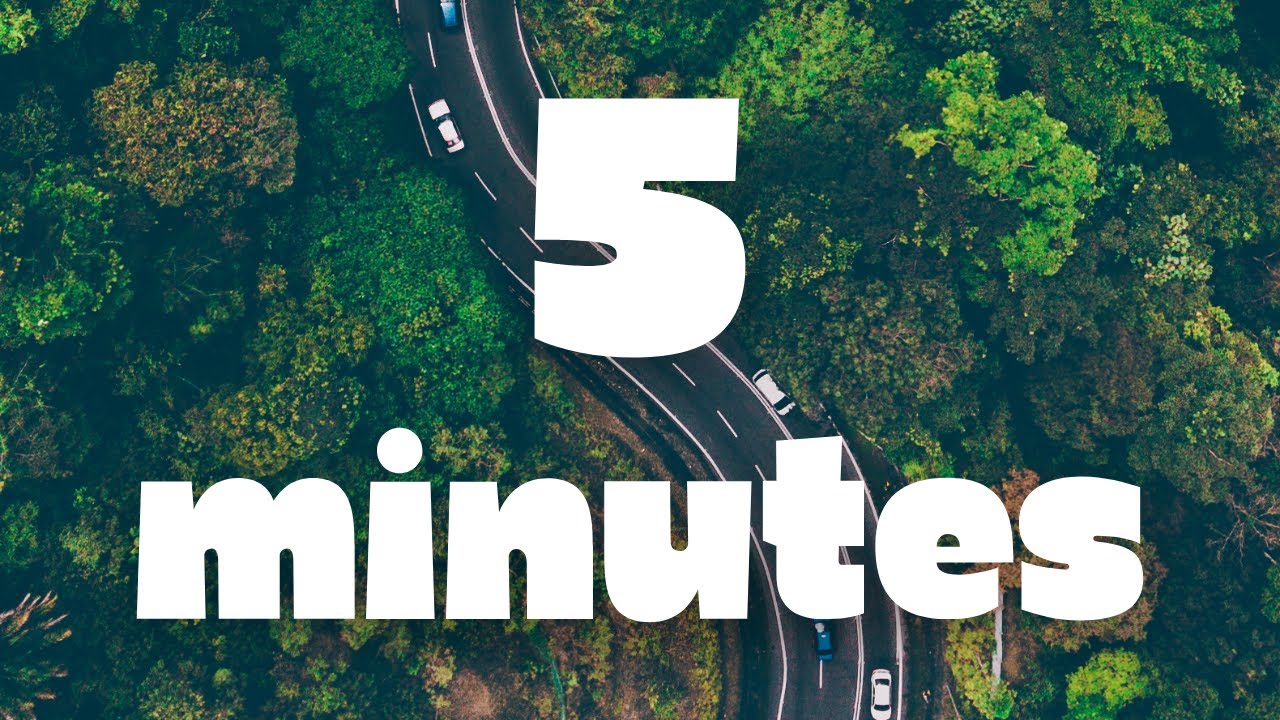 5 Minute Countdown Timer | Travel Road (with Audio)