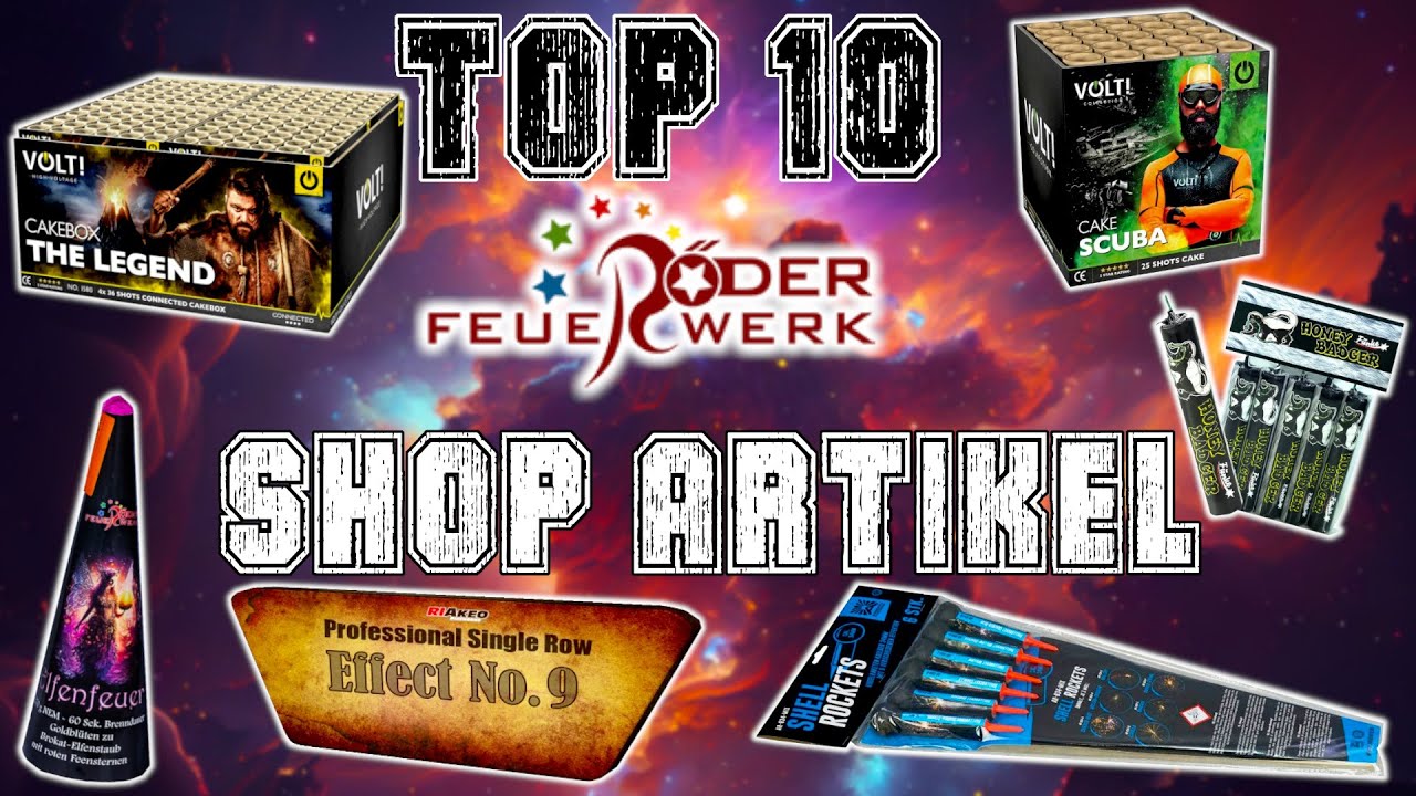 TOP 10 BESTE RÖDER FEUERWERK SHOP ARTIKEL !🚀💥 2024/2025